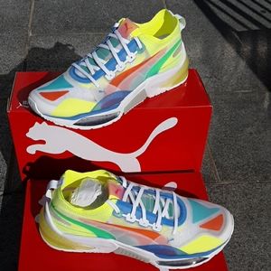 Puma optic sheer mesh layers of dynamic colors